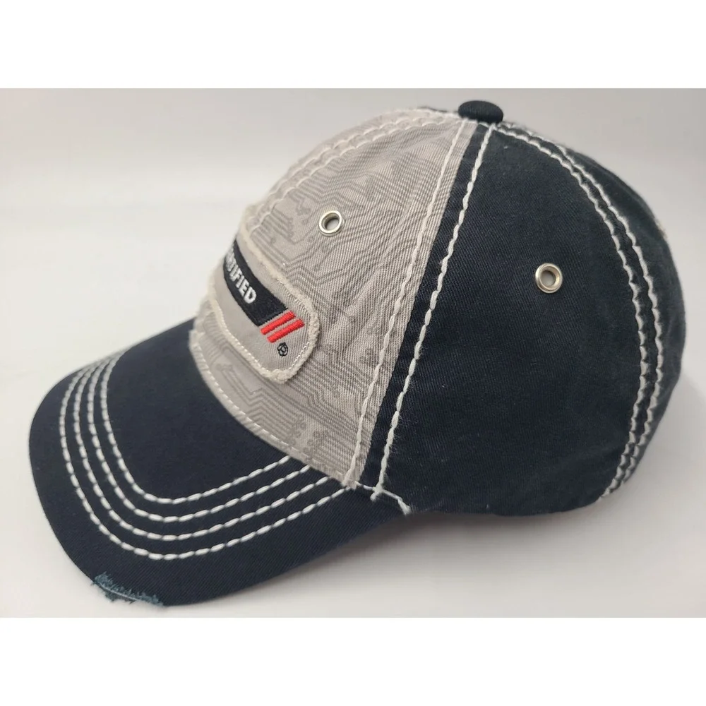 F5 Certified Distressed Strapback Adjustable Hat Cap Expert Men Women Gray Black